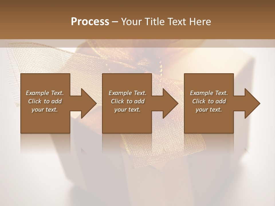 A Small Box Of Appreciation Gift. Shallow Depth Of Field Shot Is Intentional. PowerPoint Template