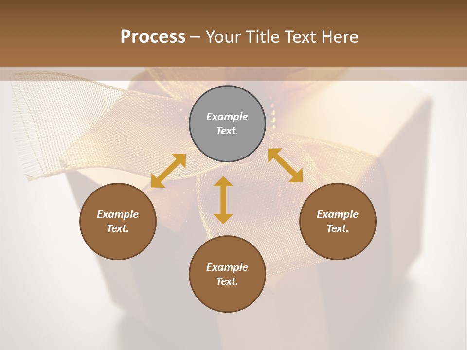 A Small Box Of Appreciation Gift. Shallow Depth Of Field Shot Is Intentional. PowerPoint Template