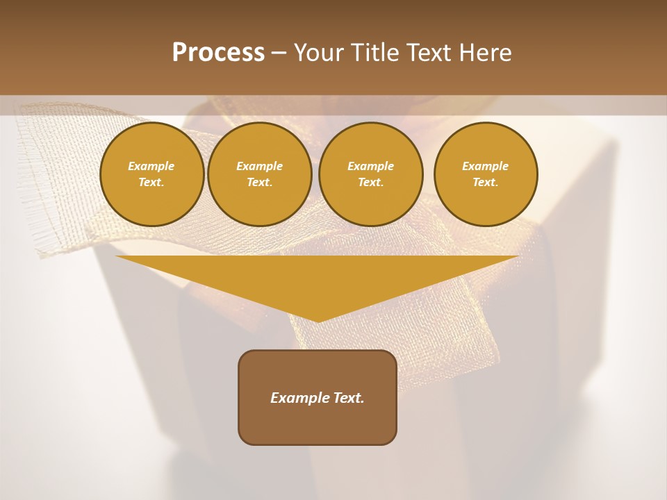 A Small Box Of Appreciation Gift. Shallow Depth Of Field Shot Is Intentional. PowerPoint Template