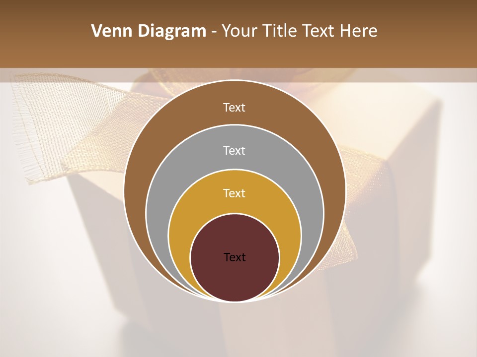 A Small Box Of Appreciation Gift. Shallow Depth Of Field Shot Is Intentional. PowerPoint Template