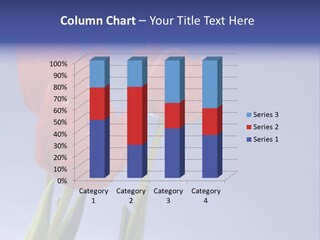 Image Of Red Tulips Against Vivid Blue PowerPoint Template