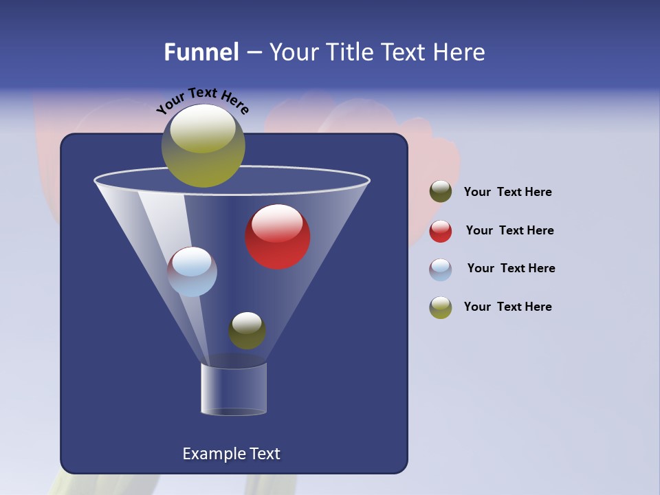 Image Of Red Tulips Against Vivid Blue PowerPoint Template