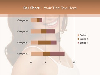 Beautiful Young Woman Face. Isolated Over White Background PowerPoint Template