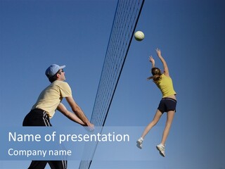 At The Net PowerPoint Template