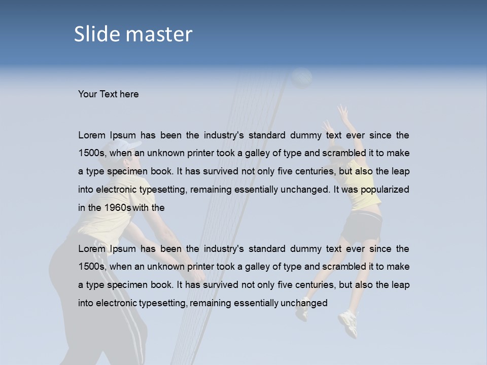 At The Net PowerPoint Template