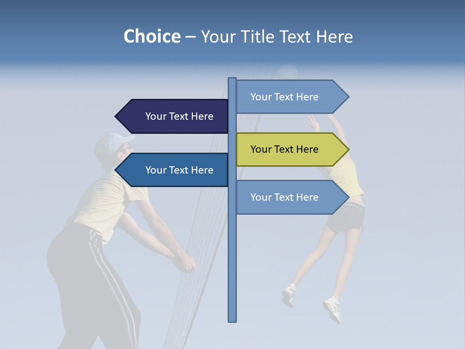 At The Net PowerPoint Template