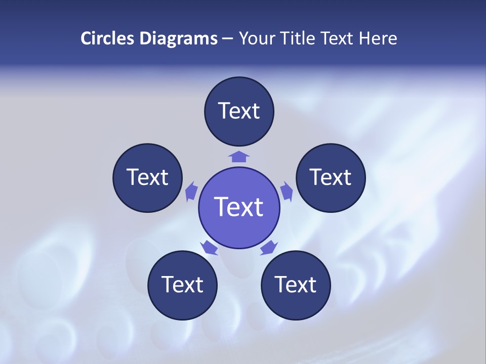 Blue Flames Of A Gas Stove In The Dark PowerPoint Template