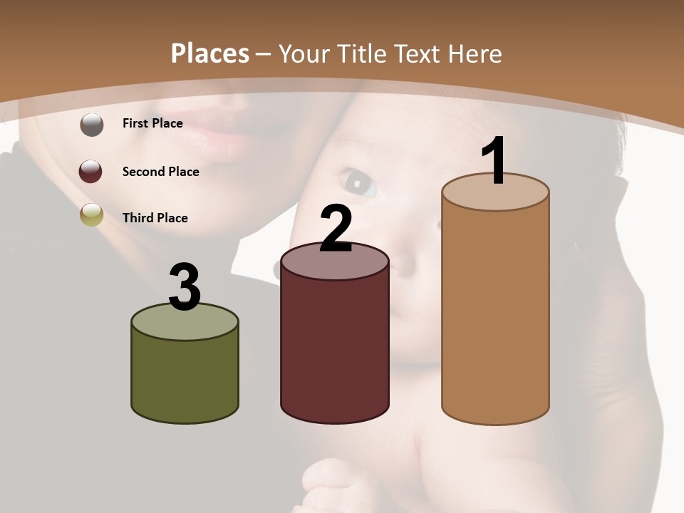 A Portrait Of An Asian Mother And Baby PowerPoint Template