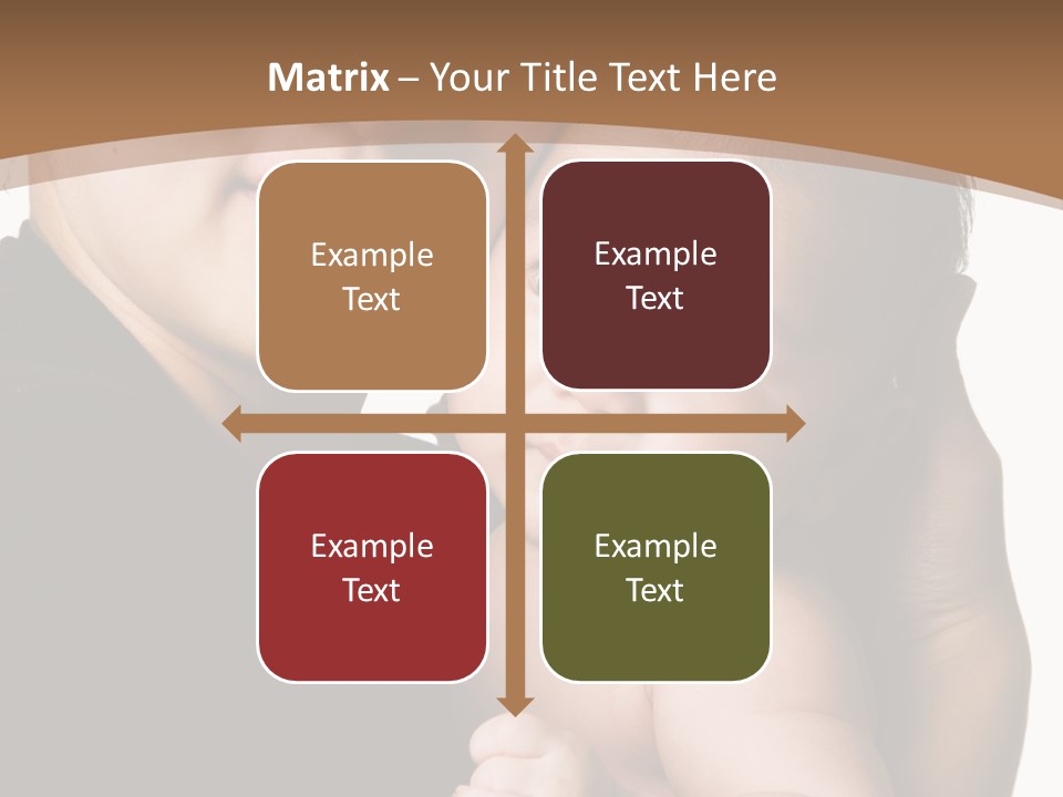 A Portrait Of An Asian Mother And Baby PowerPoint Template