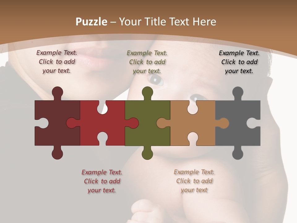 A Portrait Of An Asian Mother And Baby PowerPoint Template