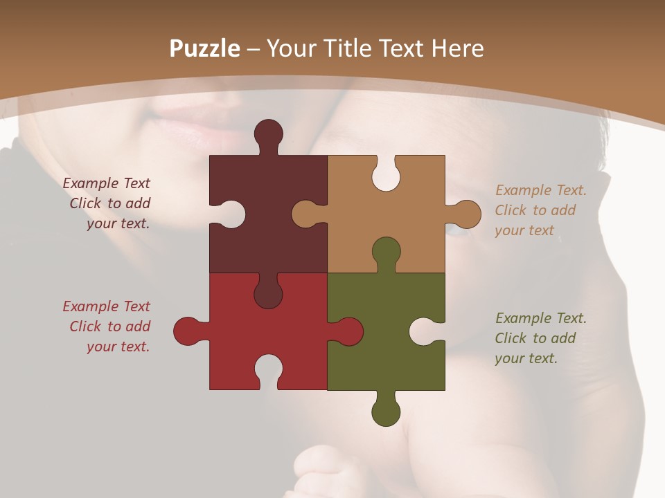 A Portrait Of An Asian Mother And Baby PowerPoint Template