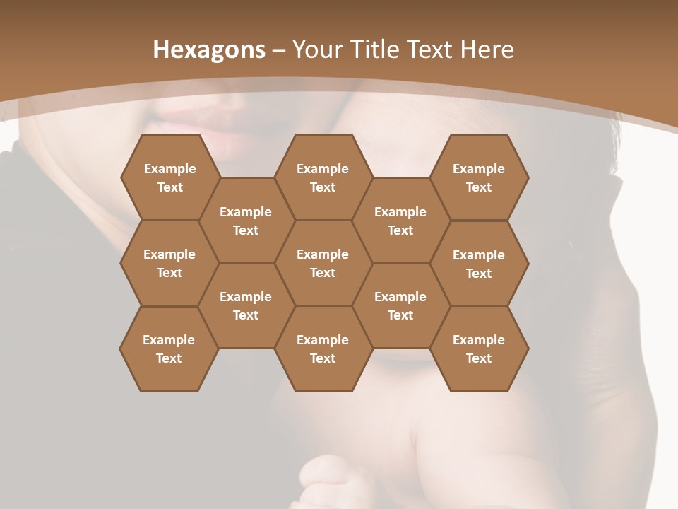 A Portrait Of An Asian Mother And Baby PowerPoint Template