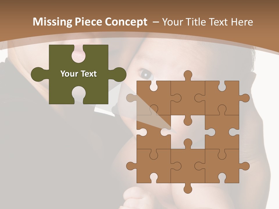 A Portrait Of An Asian Mother And Baby PowerPoint Template