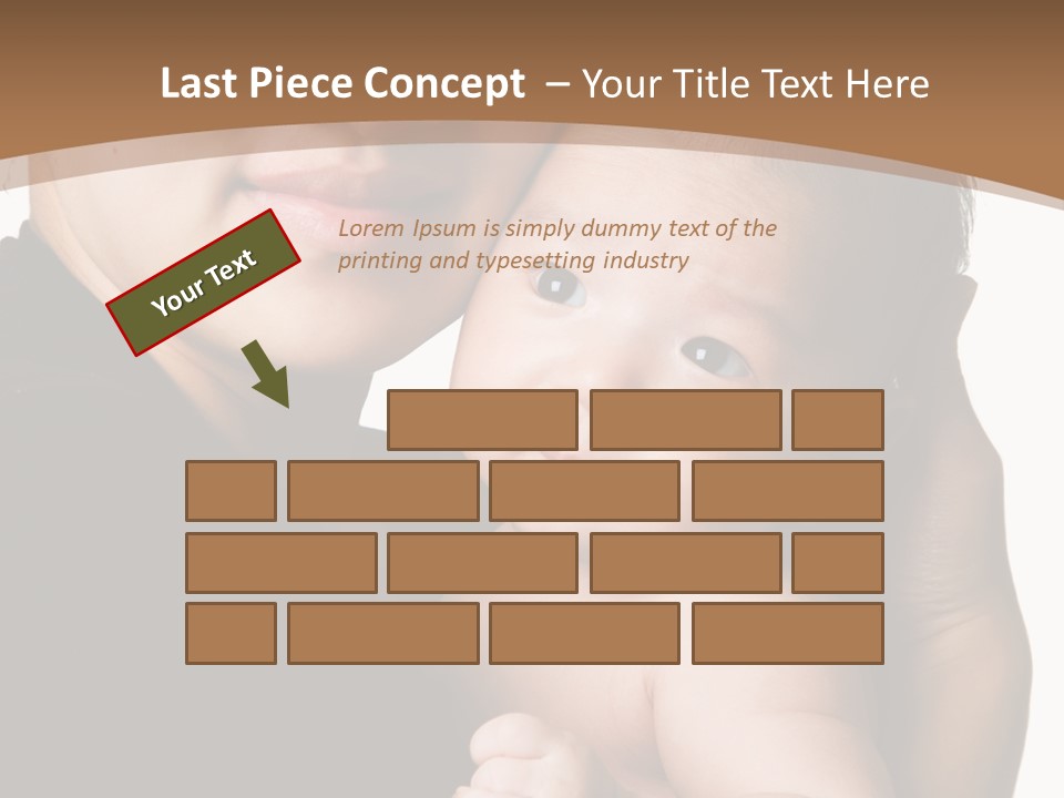 A Portrait Of An Asian Mother And Baby PowerPoint Template