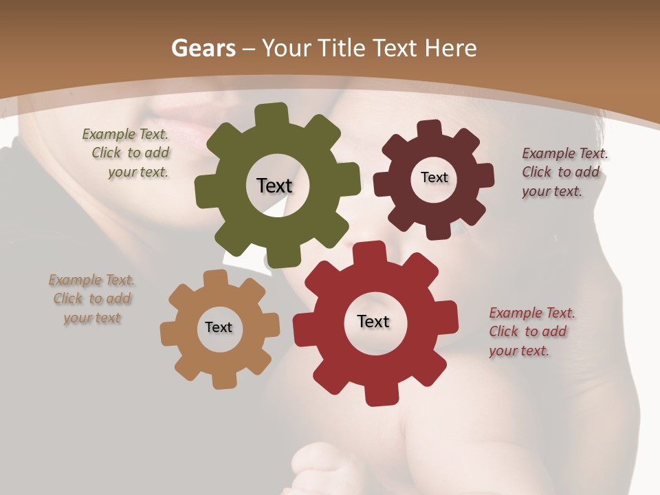 A Portrait Of An Asian Mother And Baby PowerPoint Template