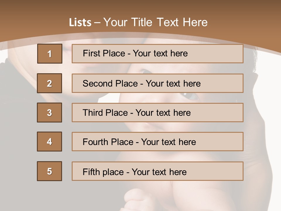 A Portrait Of An Asian Mother And Baby PowerPoint Template