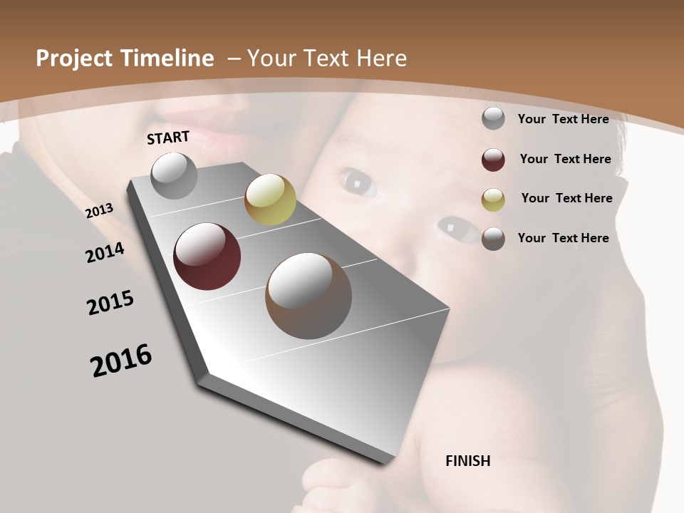 A Portrait Of An Asian Mother And Baby PowerPoint Template