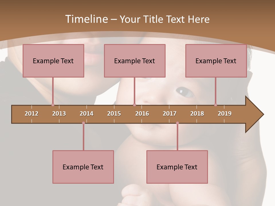 A Portrait Of An Asian Mother And Baby PowerPoint Template