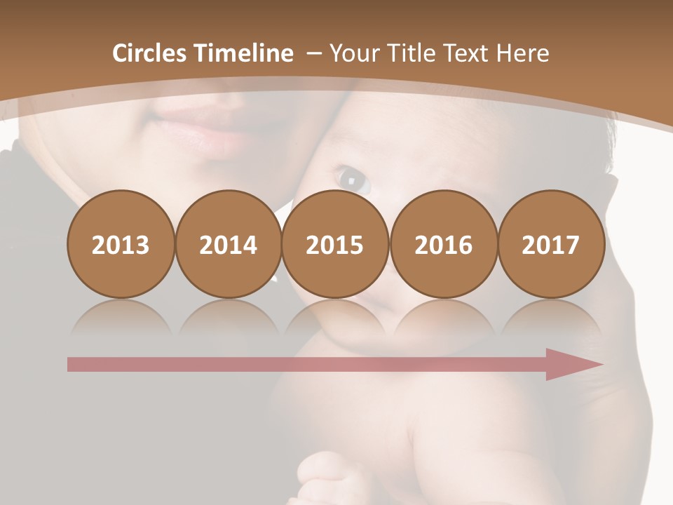 A Portrait Of An Asian Mother And Baby PowerPoint Template