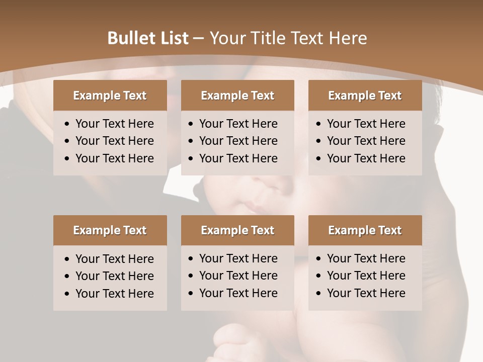 A Portrait Of An Asian Mother And Baby PowerPoint Template