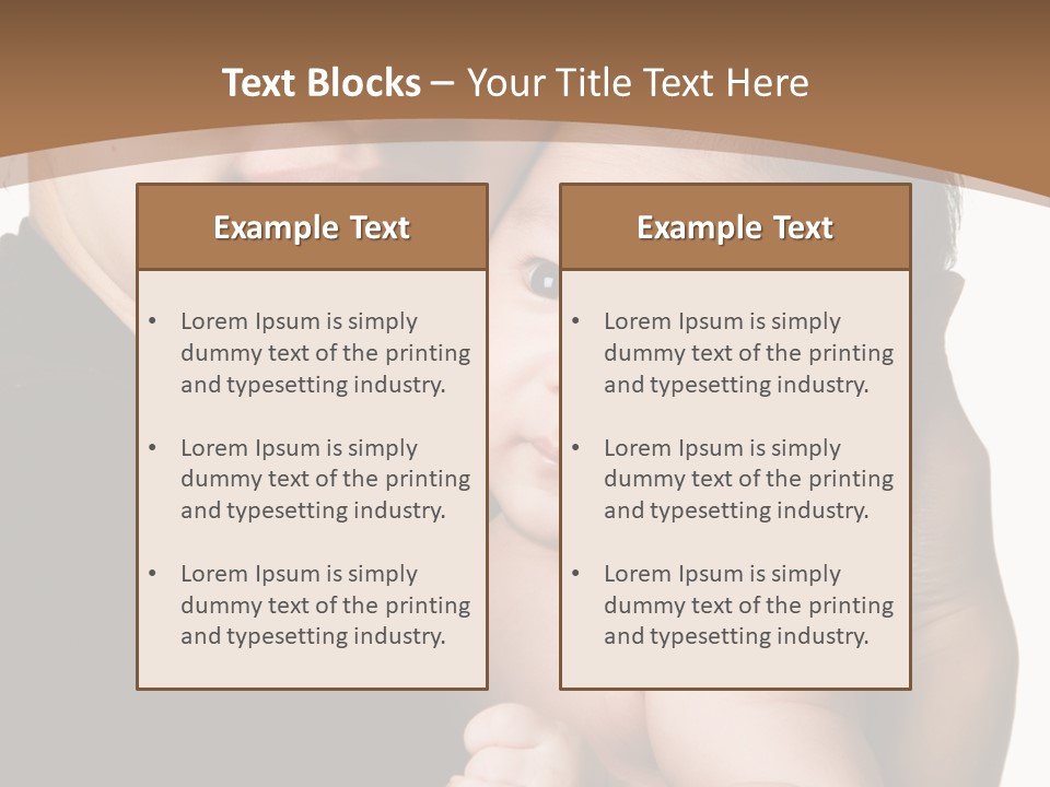 A Portrait Of An Asian Mother And Baby PowerPoint Template