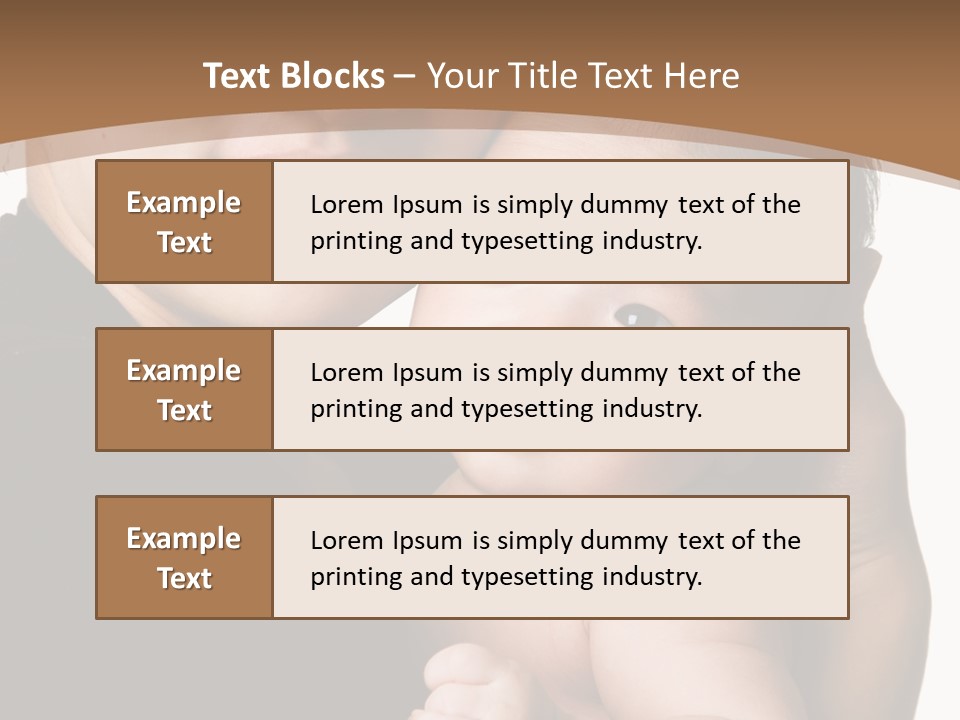 A Portrait Of An Asian Mother And Baby PowerPoint Template