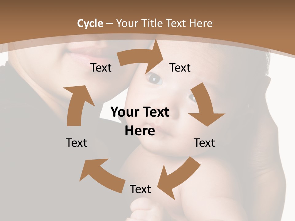 A Portrait Of An Asian Mother And Baby PowerPoint Template