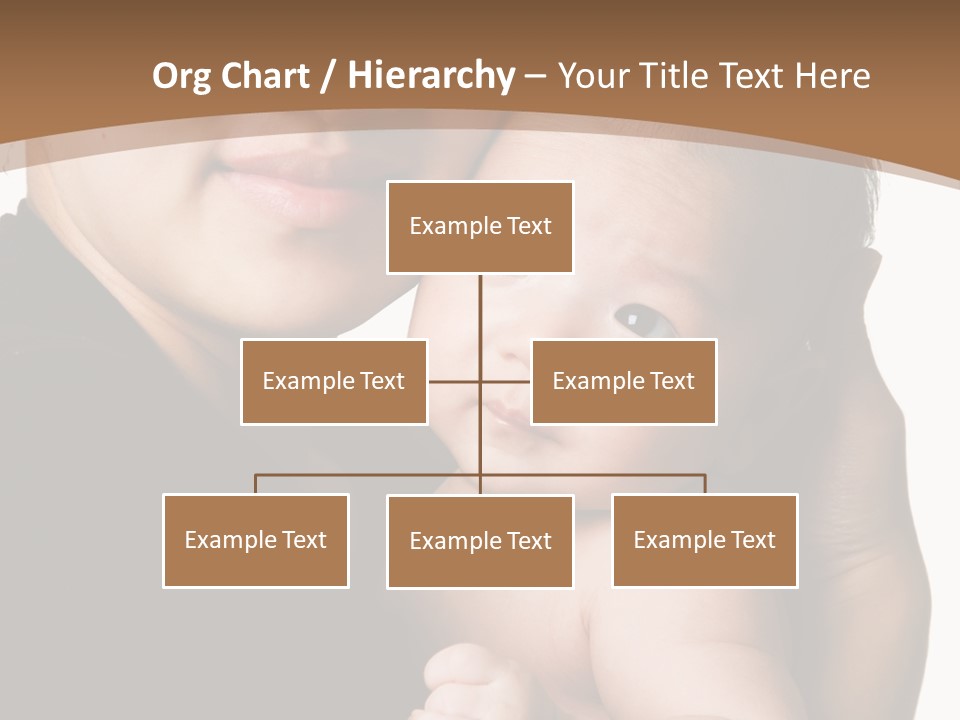 A Portrait Of An Asian Mother And Baby PowerPoint Template
