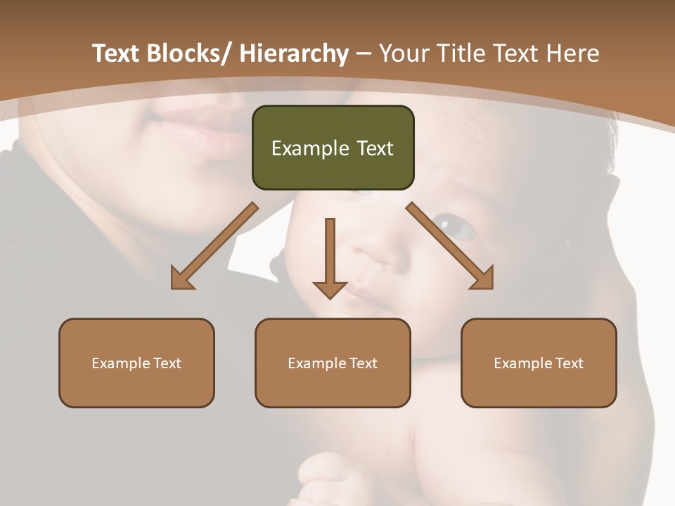 A Portrait Of An Asian Mother And Baby PowerPoint Template