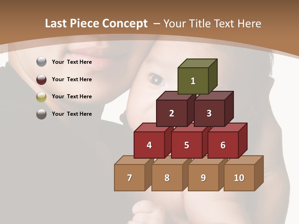 A Portrait Of An Asian Mother And Baby PowerPoint Template