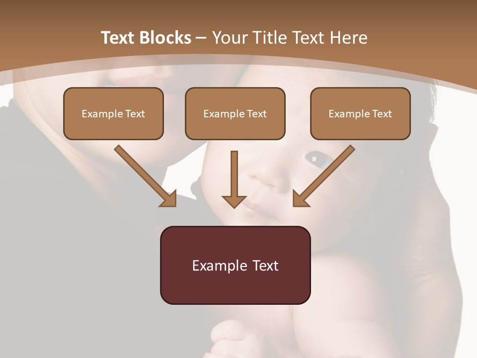 A Portrait Of An Asian Mother And Baby PowerPoint Template