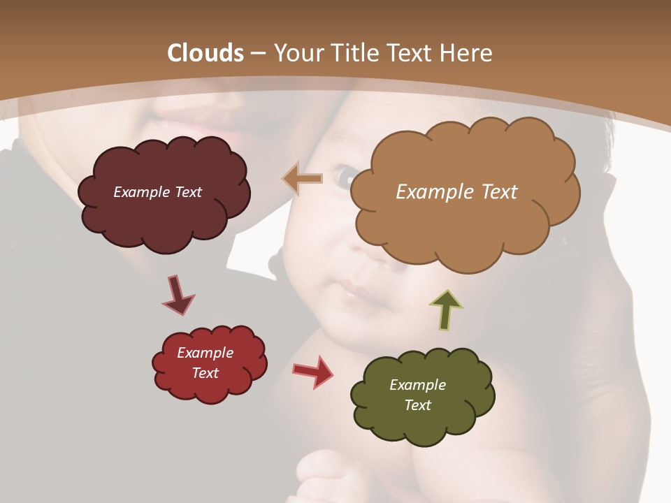 A Portrait Of An Asian Mother And Baby PowerPoint Template