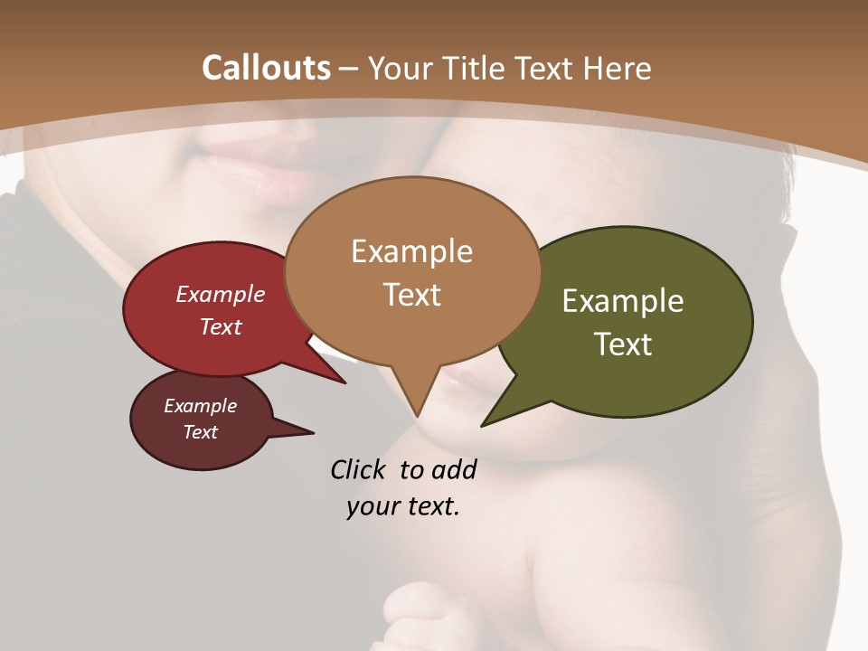 A Portrait Of An Asian Mother And Baby PowerPoint Template