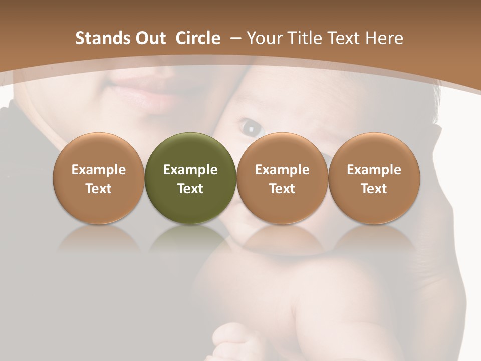 A Portrait Of An Asian Mother And Baby PowerPoint Template