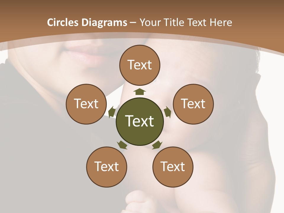 A Portrait Of An Asian Mother And Baby PowerPoint Template