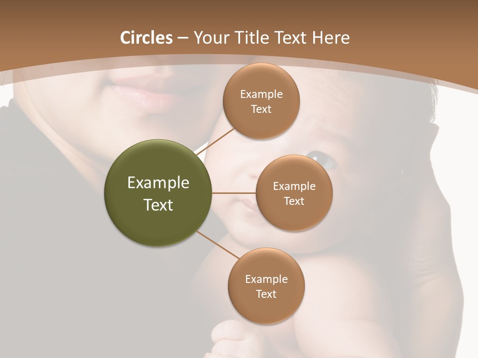 A Portrait Of An Asian Mother And Baby PowerPoint Template