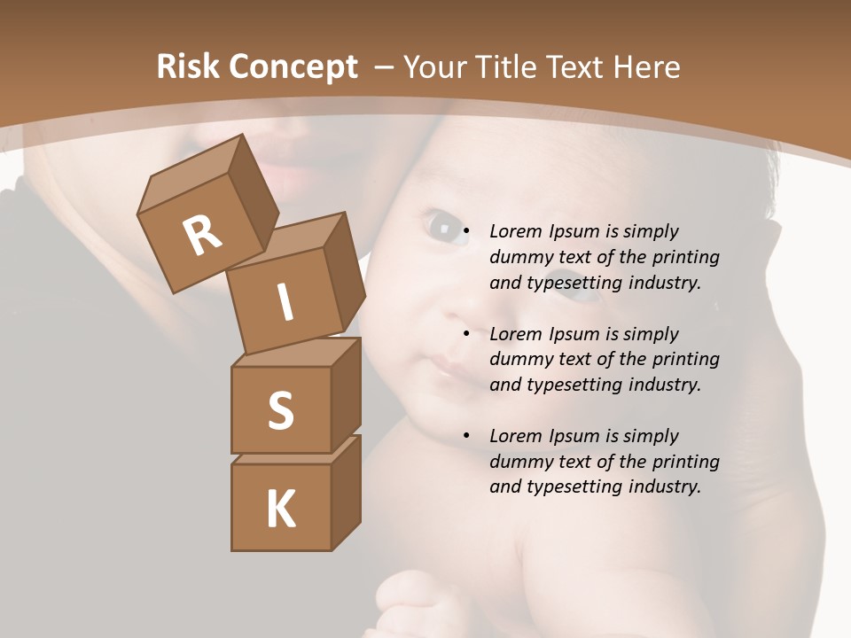 A Portrait Of An Asian Mother And Baby PowerPoint Template