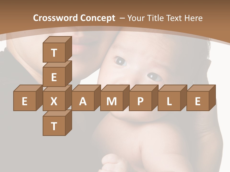 A Portrait Of An Asian Mother And Baby PowerPoint Template