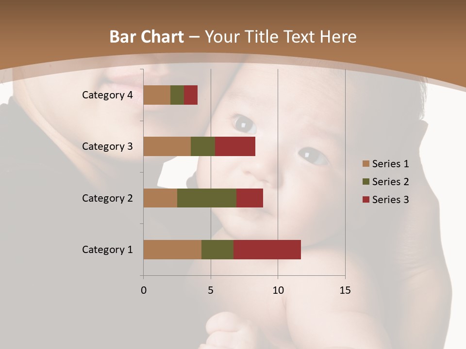 A Portrait Of An Asian Mother And Baby PowerPoint Template