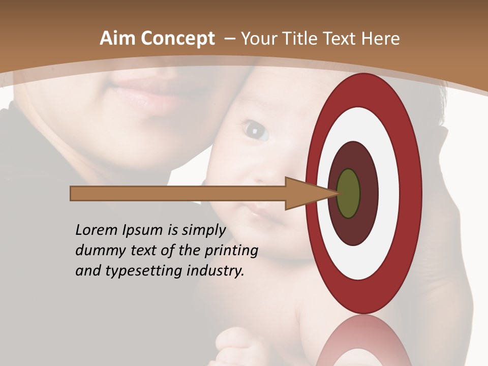 A Portrait Of An Asian Mother And Baby PowerPoint Template