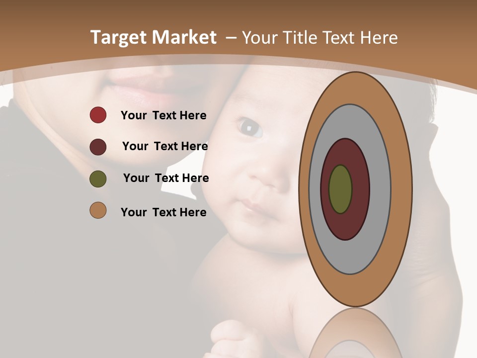 A Portrait Of An Asian Mother And Baby PowerPoint Template