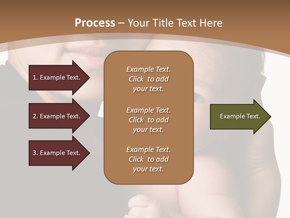 A Portrait Of An Asian Mother And Baby PowerPoint Template