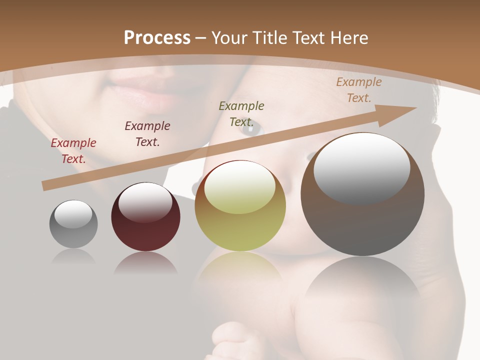 A Portrait Of An Asian Mother And Baby PowerPoint Template