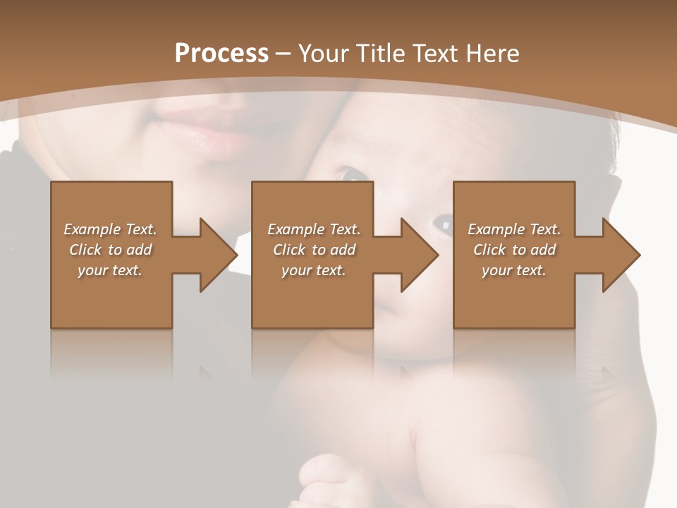 A Portrait Of An Asian Mother And Baby PowerPoint Template