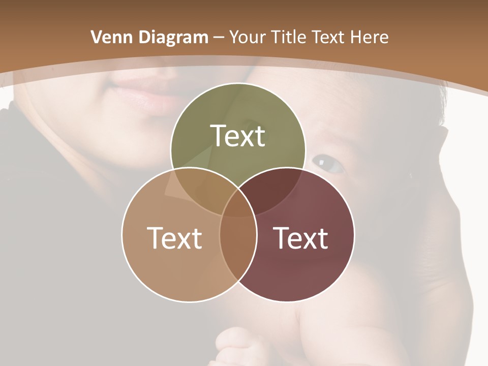 A Portrait Of An Asian Mother And Baby PowerPoint Template