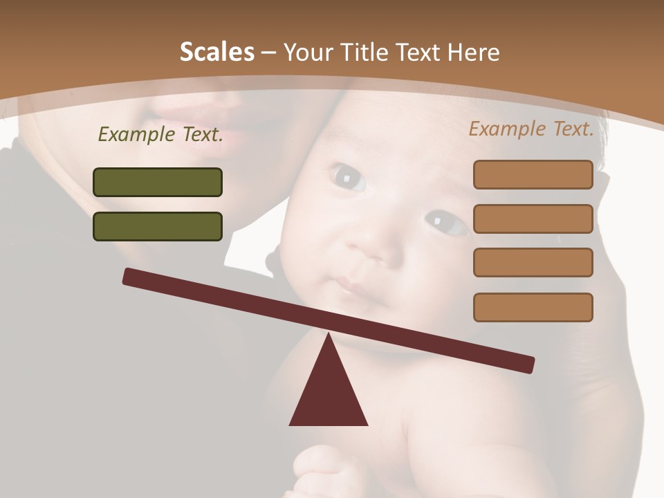 A Portrait Of An Asian Mother And Baby PowerPoint Template
