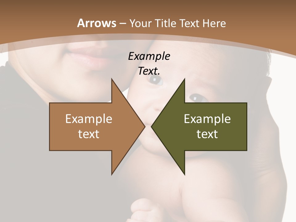 A Portrait Of An Asian Mother And Baby PowerPoint Template