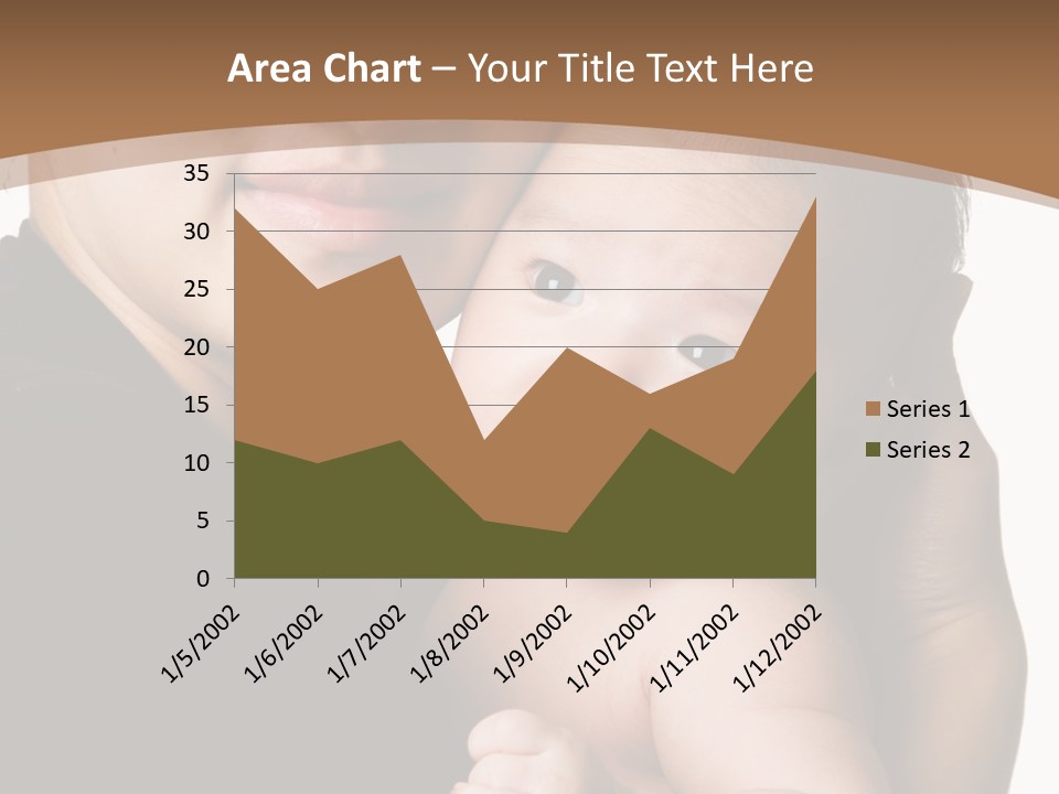A Portrait Of An Asian Mother And Baby PowerPoint Template