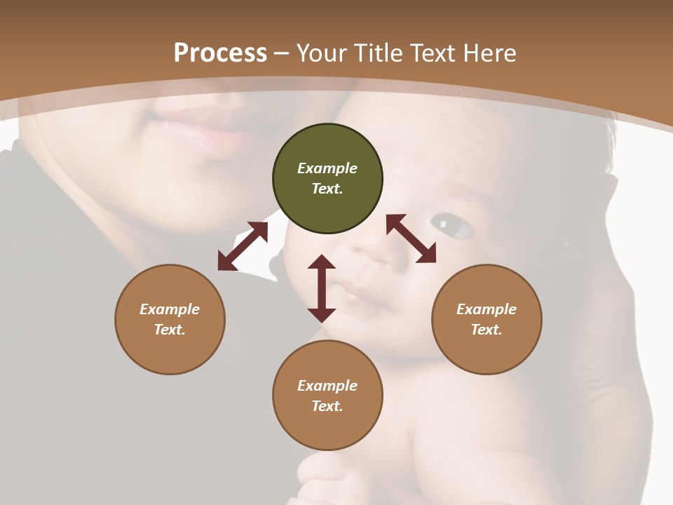 A Portrait Of An Asian Mother And Baby PowerPoint Template