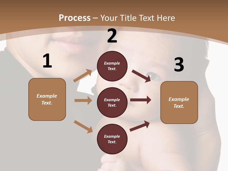 A Portrait Of An Asian Mother And Baby PowerPoint Template